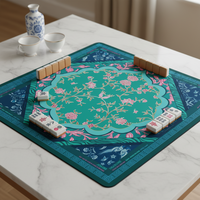 Декоративный складной резиновый коврик для маджонга Oh My Mahjong: шумопоглощающий, настраиваемый, нескользящий, водонепроницаемый, для маджонг-стола