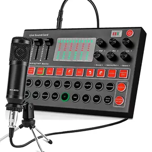 Micrófono de tarjeta de sonido M9, equipo de grabación de estudio profesional USB, micrófono musical, transmisión en vivo, karaoke, bm800
