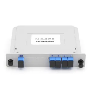 Fabrika fiyat kaset plc splitter 1*4 Fiber optik sıyırıcı ekle tipi dağıtım splitter kutusu sc upc