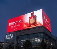 Affichage LED extérieur à installation fixe, taux de rafraîchissement élevé, étanche, écran publicitaire LED à économie d'énergie