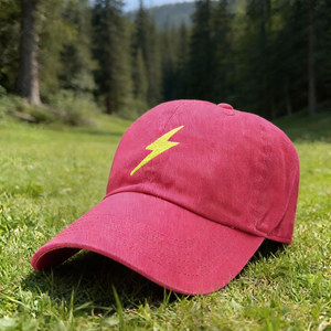 หมวกเบสบอลทรง 6 แผง ปักลายวินเทจ ซักแล้ว ขายส่ง ปีกโค้ง ทรงแข็ง สำหรับเล่นกีฬา - Product Image 4