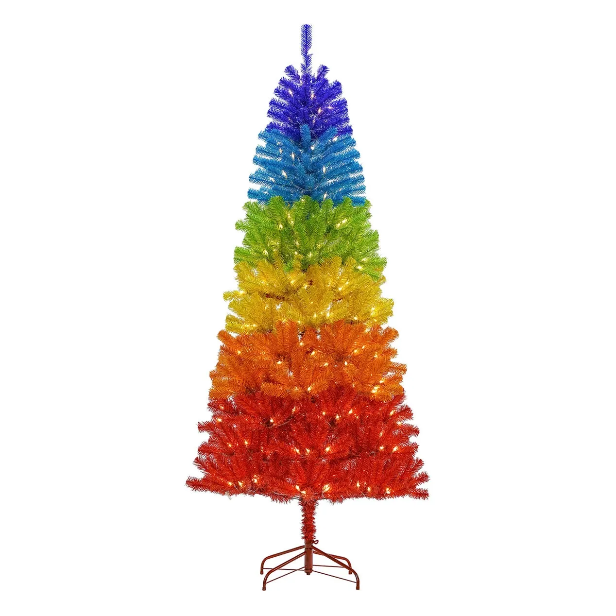 Colorful Design Wholesale Festival Decorations Artificial Snow Christmas Tree Flocked Hinged