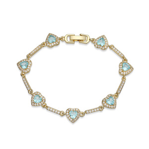 Bracciali di Lusso con Zirconi a Forma di Cuore per Donne, Gioielli di Alta Gamma - Product Image 4