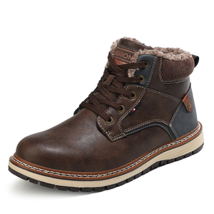 Nouveau modèle sepatu gros patinage antidérapant hanche haut unisexe cuir fourrure doc matin denim <span class=keywords><strong>bottes</strong></span> hommes femmes usine douane 2024 - Product Image 1