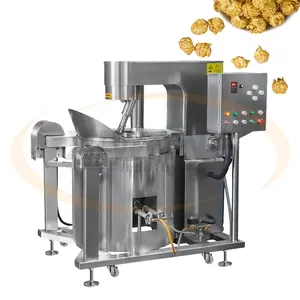 Large Capacity Commercial Mushroom Popcorn Processing Ball Shape Caramel Popcorn Machine