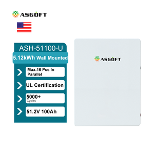 แบตเตอรี่ลิเธียมไอออนสำหรับบ้าน 51.2V 5kwh 10kwh ระบบจัดเก็บพลังงานแสงอาทิตย์แบบติดผนัง 51.2V 100ah แบตเตอรี่ LFP - Product Image 1