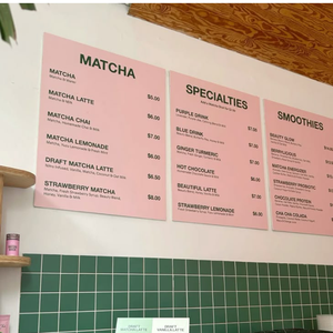 Chất lượng cao tùy chỉnh <span class=keywords><strong>Menu</strong></span> in trên decal PP và Backlit phim cho quán cà phê nhà hàng quán bar và kinh doanh sử dụng - Product Image 5