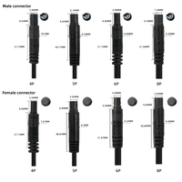 Câbles d'extension BMW à 4/5/6/8 broches mâle-femelle à terminaison unique pour caméras de recul, caméras embarquées et éclairages d'ambiance de voiture