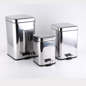 Wholesale <strong>Square</strong> Stainless Steel Waste <strong>Bin</strong> 3L 6L 12L 20L Recycle <strong>Bin</strong> for <strong>Kitchen</strong> Household - Product Image 2