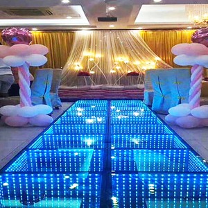 2025 Newest Vogue Commercial Rental LED <b>Stage</b> Floor 2025 New Style RGB Activated Ring <b>Lights</b> with Emitting Red and Blue Colors - Product Image 4