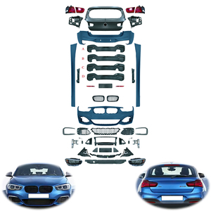 Kit Carrozzeria Aggiornamento XT per <span class=keywords><strong>BMW</strong></span> <span class=keywords><strong>Serie</strong></span> <span class=keywords><strong>1</strong></span> <span class=keywords><strong>F20</strong></span> 2012-2018 Modello con Griglia a Rete a Griglia MT Paraurti Anteriore Tubo di Scarico Minigonne Laterali Parafango - Product Image 1
