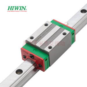 Bloque de guía lineal Hiwin HGW15 con brida de montaje alto y bloqueo superior e inferior para riel deslizante - Product Image 1