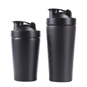 Company logo 500ML 750ML Sport Metal Water Bottle Gym Mixer Single Wall Sports 18/8 Stainless Steel Shaker Water Bottle