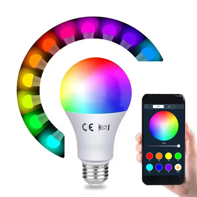 9W E27 B22 RGBW WiFi Smart Light Bulb Work with Alexa Google Home Tuya Smart Life APP Dimmable Led Bulb