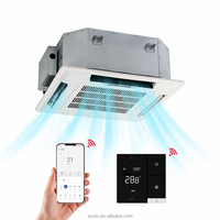 Unité de ventilation à cassette haute efficacité 2 tuyaux 4 voies avec moteur AC, montage au plafond, eau réfrigérée, FCU pour climatisation centralisée