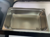 Plaque à glace GN de style européen JJD 1/1 150MM en acier inoxydable de 0,55 mm d'épaisseur, surface électrolytique anti-extrusion, pour restaurant