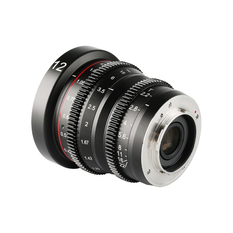 Meike MK-12mm T2.2 Manual Focus Lens for Olympus M4/3, BMPCC 4K