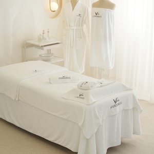Tùy Chỉnh Trắng 6Pcs Vẻ Đẹp Salon Khăn Thấm Sợi Nhỏ Quản Lý Da Khăn Tắm Khăn Giường Khăn - Product Image 2