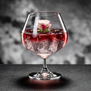 แก้วบรั่นดีแบบคลาสสิกแก้วไวน์แบบใสมีฐานสั้นแก้วคริสตัลแก้วไวน์บรั่นดีสีแดงใส - Product Image 6