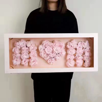 4 boîtes en carton en forme de lettre « Je t'aime » pour emballer des gâteaux au chocolat, des bonbons, des fleurs pour la Saint-Valentin