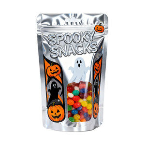 Doypack túi có thể khóa lại tùy chỉnh in lá nhôm đứng lên túi kẹo trái cây sấy khô bao bì túi ziplock có cửa sổ - Product Image 1