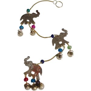 PARIJAT Handicraft Wind Chimes Metal Iron <b>Elephant</b> Shape for Home Balcony Garden Home <b>Decor</b> - Product Image 3