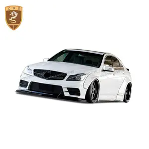 Good Quality L-B Style FRP Material Wide Car Body Kit For Benz C Class W204 C63