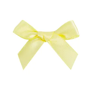 New arrival clothes Bow Ribbon yellow bow Soft diy women clothing wedding box decoration hand bow