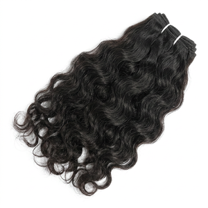 100% Extension de cheveux Remy indiens naturels non transformés sans perte et sans enchevêtrement Style de vague profonde lâche d'Inde - Product Image 1