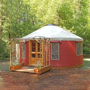 QX thép sang trọng không thấm nước mái vòm yurt LềU Nhà nóng bán vải vải - Product Image 6