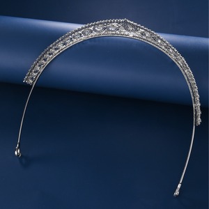 Corona <span class=keywords><strong>de</strong></span> Plata <span class=keywords><strong>de</strong></span> Lujo para <span class=keywords><strong>Novia</strong></span>, Tiara Real Gótica para Concurso, Corona Intrincada con Pedrería, Tocado Impresionante para Mujer - Product Image 4