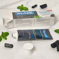 Dentifrice blanchissant au charbon sans fluor, doté d'une formule anti-plaque, pour la vente en gros et la personnalisation OEM