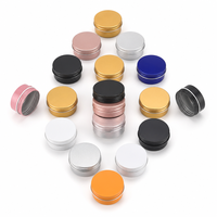 Vente en gros de contenants ronds en aluminium colorés de 5g, 10g, 30g, 60g, 120g avec couvercle à vis, boîte vide pour emballage de pâte cosmétique et artisanat DIY