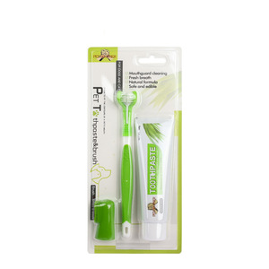 KingHon Pet Dog Toothpaste Cleaning Kit Beef Flavors Dog <b>Toothbrush</b> Pet Dental Care Cleaning Tooth Brush for Dogs - Product Image 6