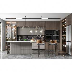 Factory Price Custom Luxury Plywood Carcass Lacquer <b>Kitchen</b> Cabinets <b>Furniture</b> Modern Pantry <b>Kitchen</b> Cabinet Organizer - Product Image 1
