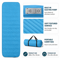 Matelas gonflable électrique encastrable personnalisable populaire pour le camping et la sieste en extérieur