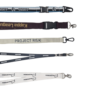 Cordão de poliéster personalizado do fabricante sem ordem mínima durável e logotipo impresso conforme o projeto personalizado - Product Image 2