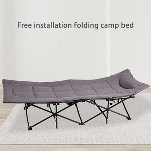 Lit de camping pliable compact ultraléger en métal moderne - Product Image 6