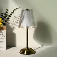 Lámpara de Mesa LED Inalámbrica Portátil con Interruptor Táctil para Interiores, Lámpara de Bar Clásica y Elegante, Recargable, para Comedor, Restaurante de Lujo