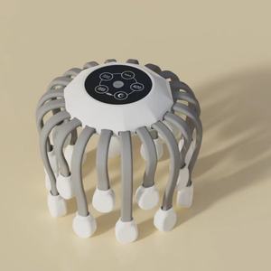 OEM/ODM gran oferta 20 cabezas dedo recargable inteligente vibración araña cabeza masaje herramienta vibrante pulpo masajeador eléctrico del cuero cabelludo - Product Image 3