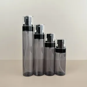 4oz Black Mist Sprayer Plastic Bottle 100ml Cosmetics Packaging Hair Matte Fine Mist Spray Bottles For Men Perfume Bottles