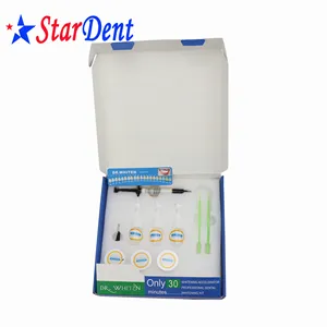 Kit clareador dental, kit branqueador dental com material detal para clareamento dos dentes