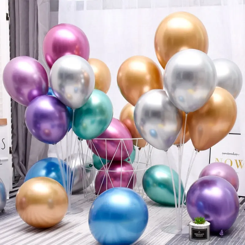 Chrom Metallic Latex Luftballons Metall Globos 12 Zoll Qualatex Latex Luftballons Geburtstags feier Dekoration Ballon
