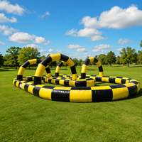 Piste de course gonflable commerciale NOVA pour karting / piste de balle Zorb pour enfants et adultes, jeux sportifs