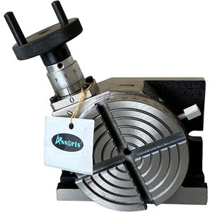 Mesa Giratoria de Hierro Fundido de 4 Pulgadas (100 mm) de Diámetro, 4 Ranuras, Componente Esencial para Fresadoras con Núcleo de Cojinete de Motor - Product Image 1