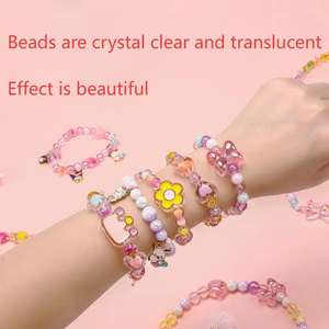 Ручной работы пластиковый акриловый светящийся браслет из бисера креативные детские игрушки для изготовления украшений - Product Image 4