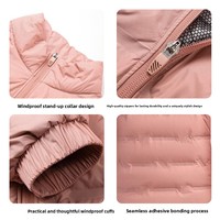 Veste d'hiver personnalisée en duvet de canard avec col montant, en graphène polythermique, avec fermeture éclair, pour hommes et femmes, veste de travail pour entreprise
