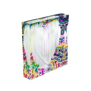 Plato de caramelo Lucite en forma de corazón, acrílico colorido, 2 pulgadas, gomitas de frutas gruesas, abalorio de caramelo, cuenco para abolladuras - Product Image 4