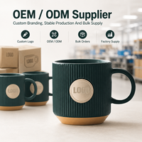 Mug en céramique personnalisé finition mate nordique, écologique, mugs à café de luxe avec logo, cadeaux d'entreprise