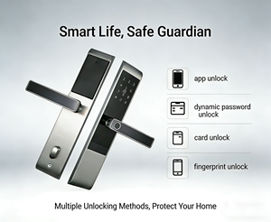 Serrure intelligente Wi-Fi Ttlock avec empreinte digitale et mot de passe pour porte en acier - Product Image 5